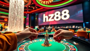 Experience the hz88 bet excitement with vibrant casino tables and thrilling gaming action.