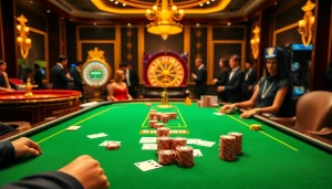Experience the thrill of UU88 with vibrant poker chips and a luxurious casino setting.