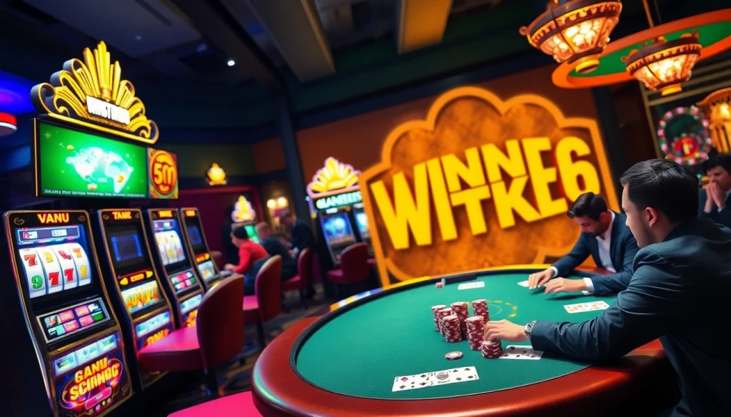 Spin to win at Winstrike69's thrilling casino slots and poker tables in a dynamic gaming scene.