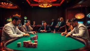 Experience the thrill of big wins at the poker table with gori77 and colorful chip stacks.