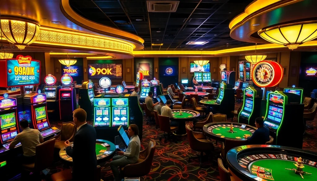 Experience the thrill of winning at 99ok.co.im with vibrant casino visuals and engaging gameplay.