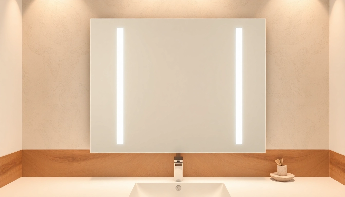 Enhance Your Space with Elegant Mirror and LED Lights