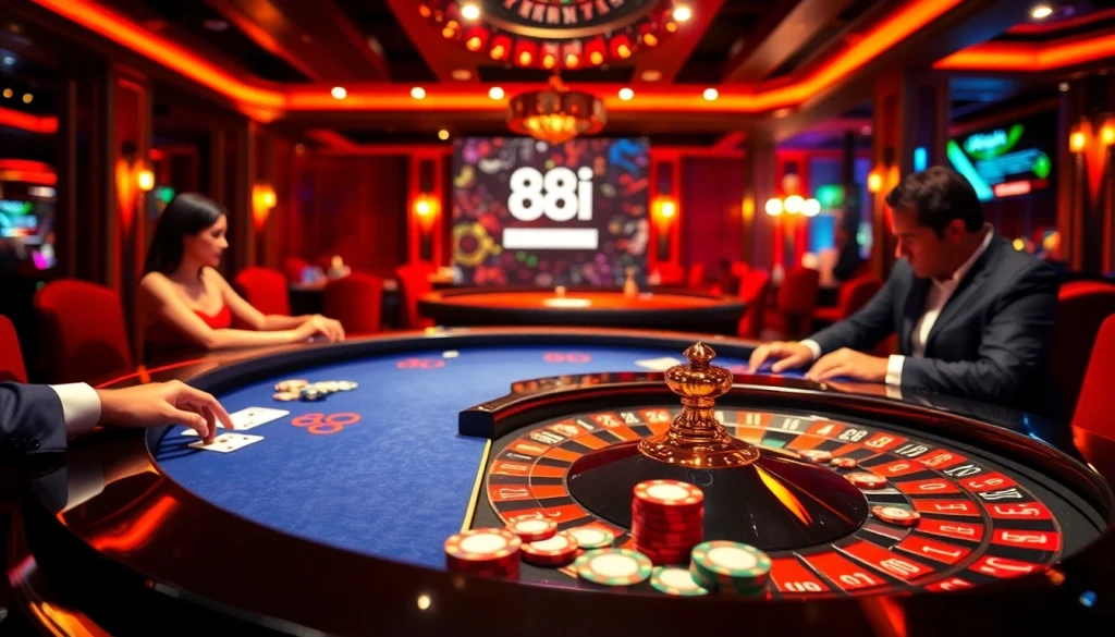 Engage in thrilling gameplay at 88i đăng nhập with vibrant casino visuals, wide selection of games, and excitement.