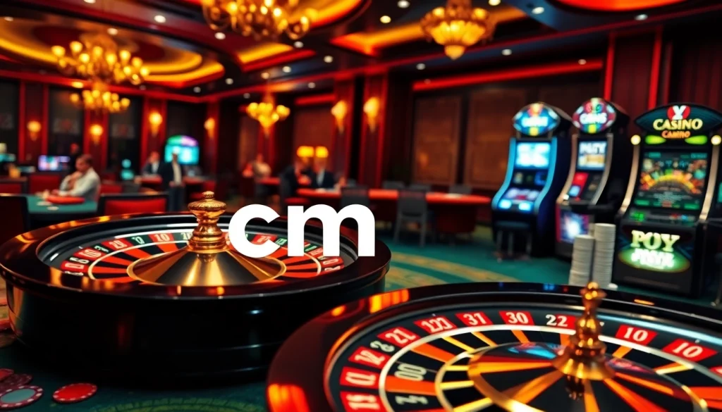 Engaging players at cm88 enjoy thrilling moments with roulette and poker in a luxurious casino setting.