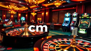 Engaging players at cm88 enjoy thrilling moments with roulette and poker in a luxurious casino setting.