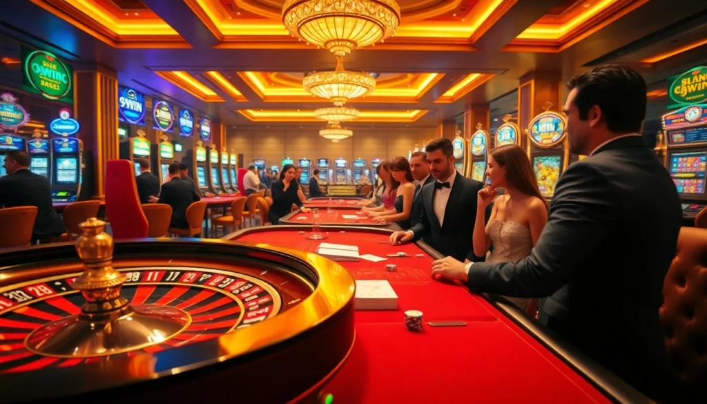 Experience high-stakes excitement at 99WIN with luxurious casino visuals.