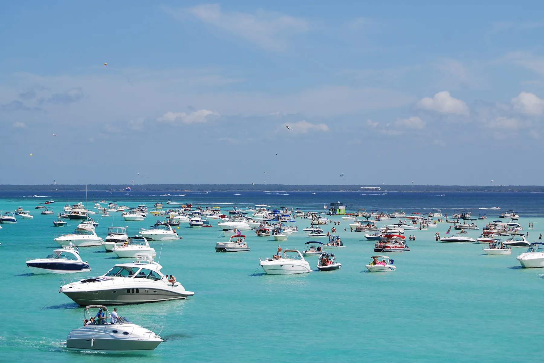 From Pontoon Rentals to Parasailing: Original Crab Island Has It All