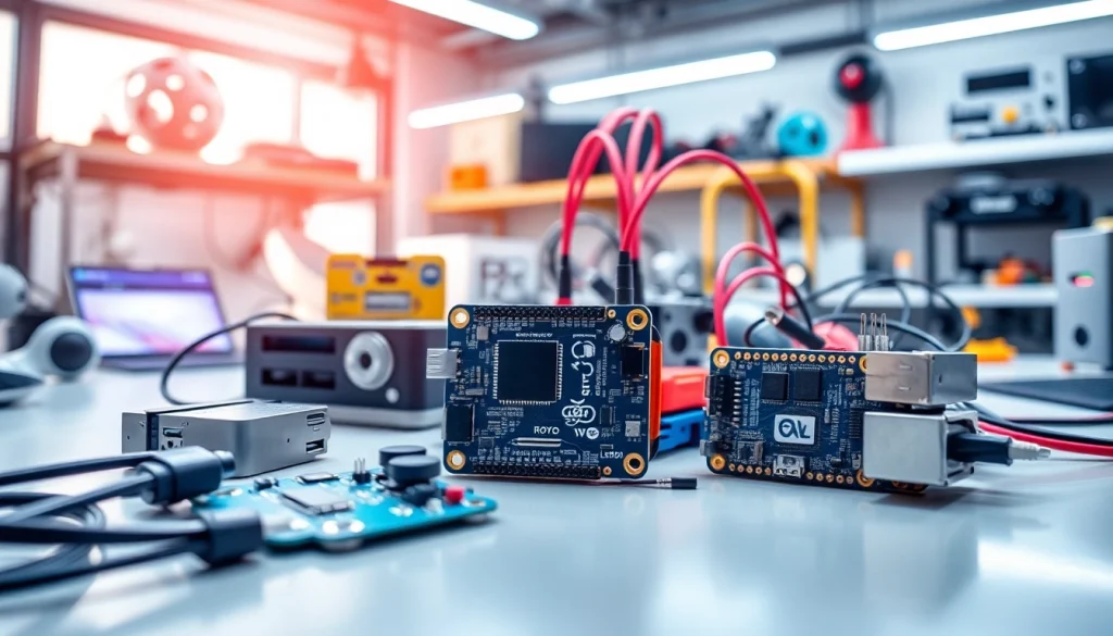 Botland DIY Elektronikkomponenten in einem modernen Arbeitsumfeld