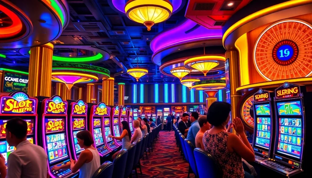 Rasakan sensasi bermain slot Depo 5K dalam suasana kasino yang hidup penuh kegembiraan.