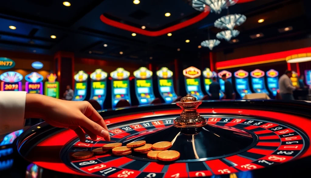 Experience the thrill of FUN79 casino gaming with vibrant roulette and poker action.