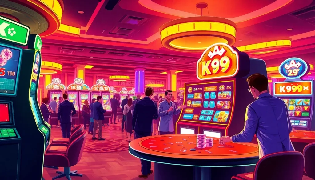 Get ready to win big at the k9k9 game slot machine in a lively casino.