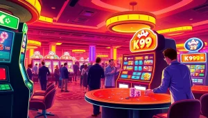 Get ready to win big at the k9k9 game slot machine in a lively casino.