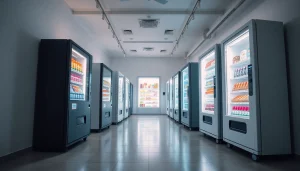 Innovative vending machine manufacturers showcasing customizable vending solutions for food and flowers