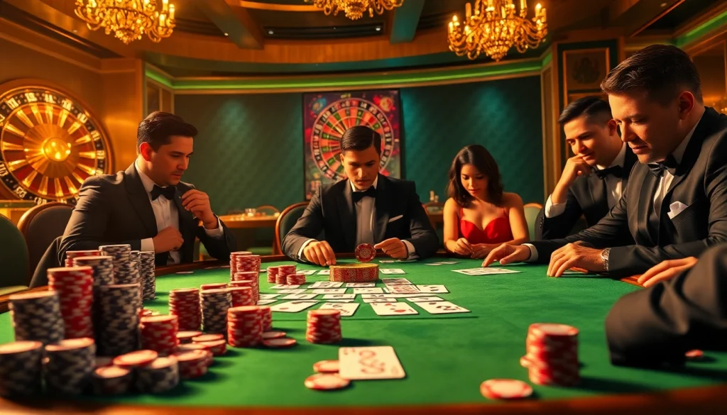 Experience the thrill of high-stakes poker on thabet77.org with luxurious gaming setups and professional players.
