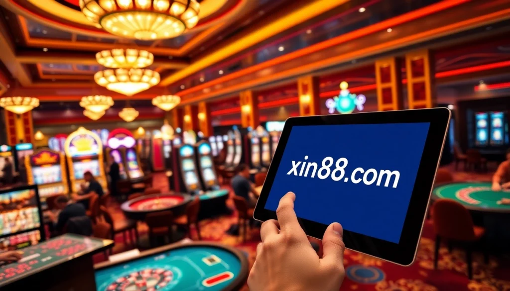 Experience the excitement of online gambling at xin88 com with vibrant casino visuals.