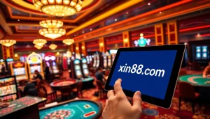 Experience the excitement of online gambling at xin88 com with vibrant casino visuals.