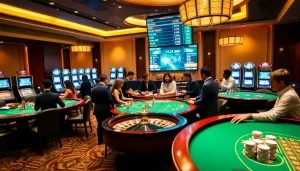 Experience thrilling gambling action at https://vaoluoitv.it.com with high-stakes poker tables and vibrant slot machines.