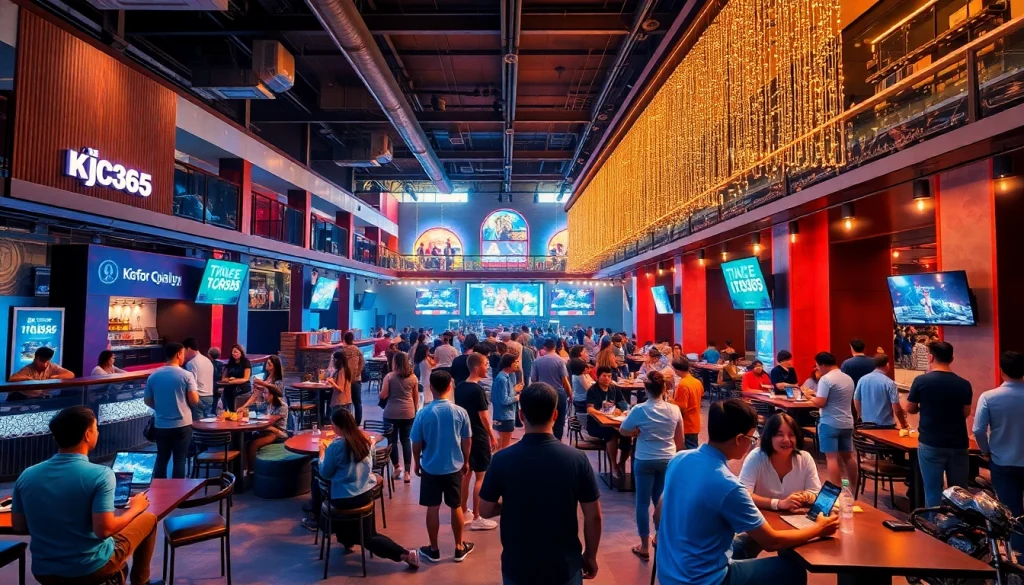 KJC365 entertainment hub in Vietnam, featuring lively activities and a vibrant atmosphere.