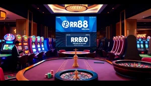Experience online gaming excitement with live poker and roulette at https://rr88co.net/ featuring vibrant chips and dealer interaction.