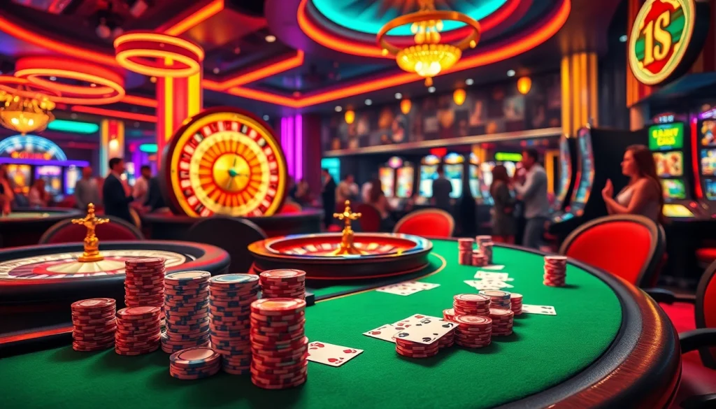 Play an exciting sex game at a vibrant casino table, filled with colorful chips and cards.