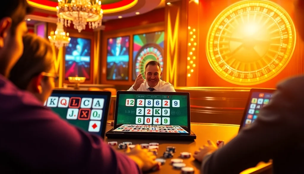 Experience רמיקוב אונליין with friends in an exciting digital casino atmosphere featuring vibrant tiles and competitive gameplay.