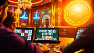 Experience רמיקוב אונליין with friends in an exciting digital casino atmosphere featuring vibrant tiles and competitive gameplay.