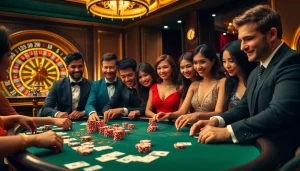 Experience thrilling gameplay with pahala4d at a luxurious casino table.