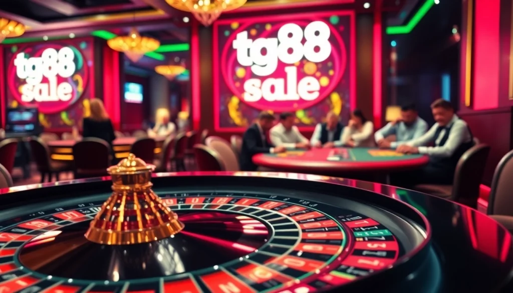 Experience the thrill of tg88 sale at a luxurious casino with lively gaming action.