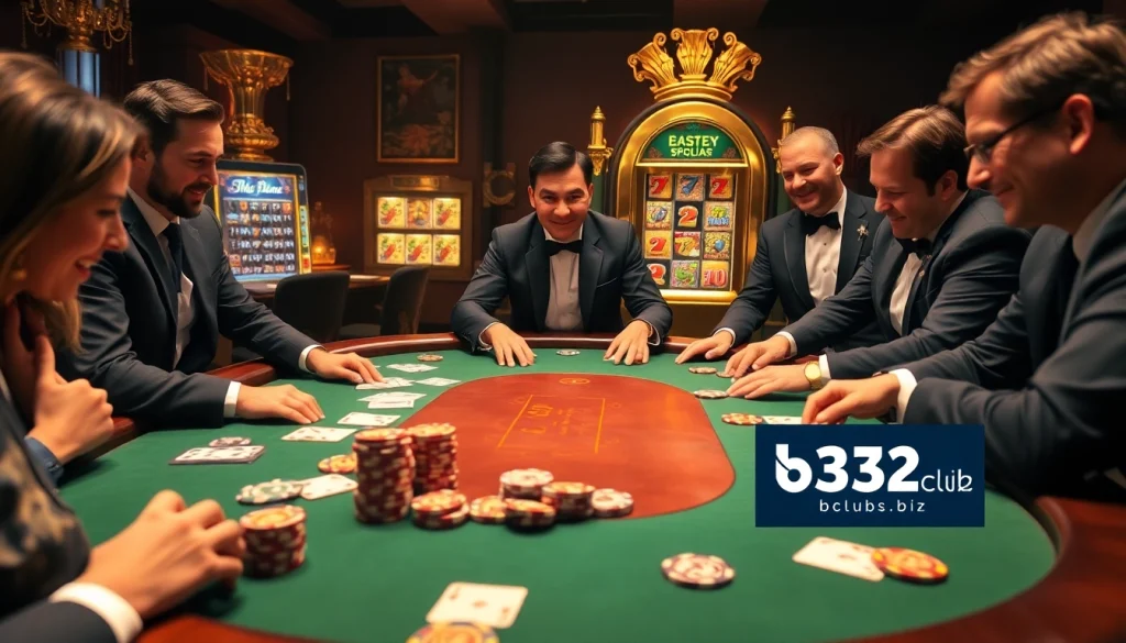 Engage with thrilling poker action at b52club. biz, featuring high-stakes gameplay and elegant surroundings.
