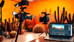 Engage with expert video production Phoenix setup showcasing professional equipment.