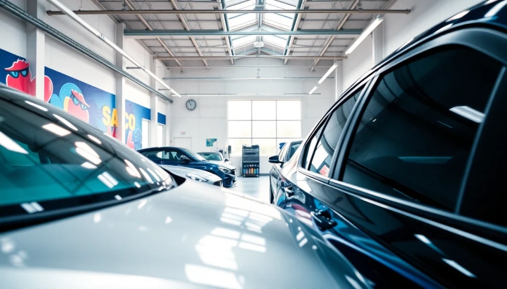 Enhance your car's style and comfort with expert window tint Chattanooga services performed in a modern workshop.