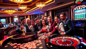Engage in thrilling casino games with Dinamit4D at a vibrant poker table.