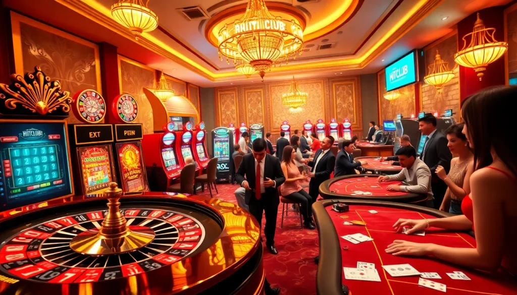 HITCLUB offers an exciting online casino experience with vibrant games and stylish betting tables.