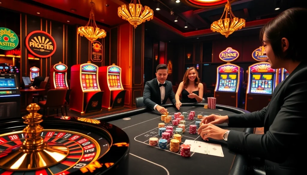 Win big at fly88.deal with elegant casino games featuring roulette, poker, and rich decorations.