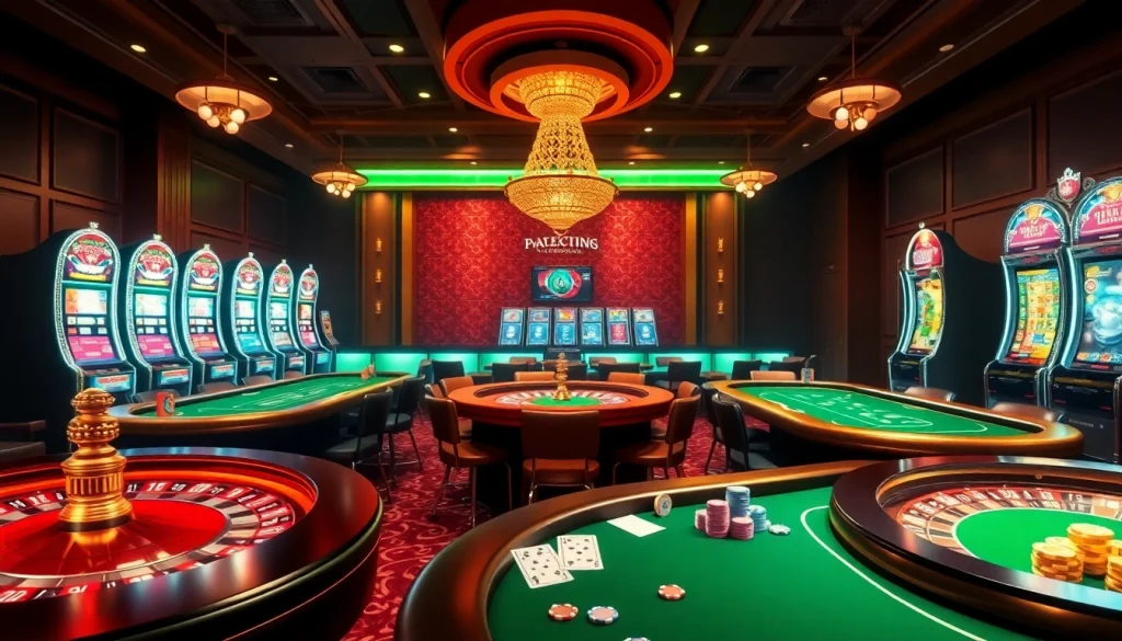 Experience the excitement at nhà cái PS99 with luxury casino tables and vibrant gaming options.