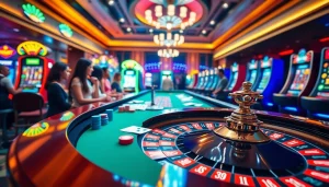 Betting at Febet online casino with colorful chips and vibrant roulette table.