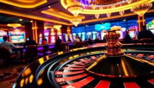 Experience the luxury of gameplay at 555win com with colorful casino tables and engaging slot machines.