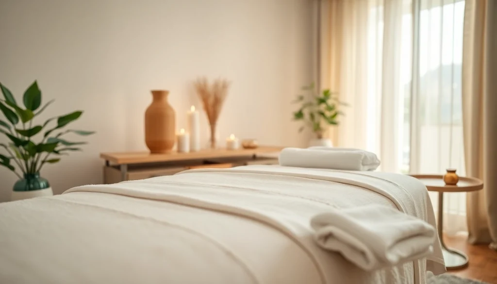 Find tranquility and rejuvenation at the best beauty spas with a relaxing treatment setup.