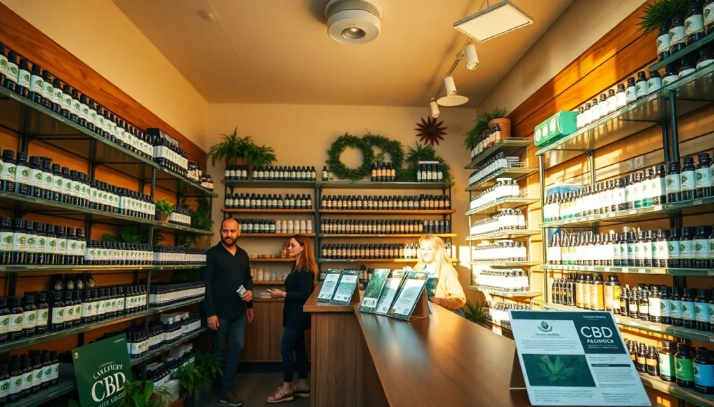 Interior of the best CBD store in Casper showcasing diverse products and friendly service.