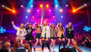 Blackpink news features the energetic performance of the K-pop group on stage.