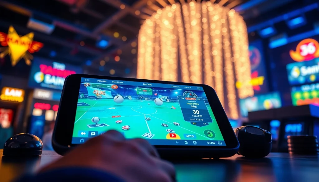 Experience the thrill of 56WIN SALE with an engaging online gaming interface showcasing sports and casino games.