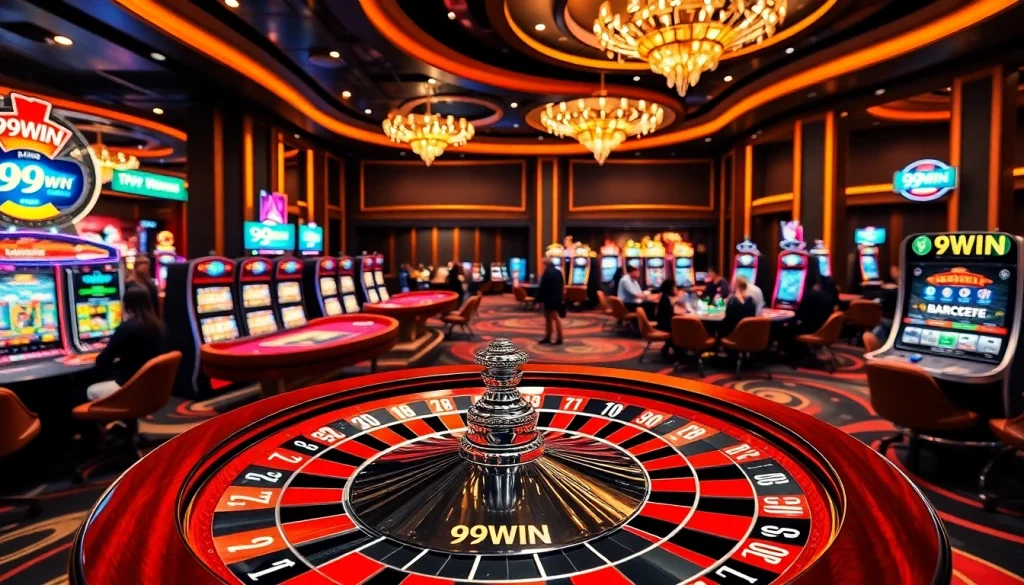 Experience thrilling gameplay with 99WIN at vibrant casino tables and exciting slot machines.