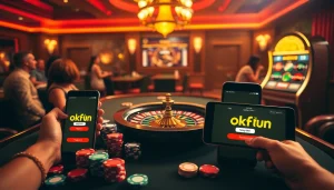 Experience the thrill of đăng ký okfun at an elegant online casino with vibrant action and gaming excitement.