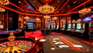 Players engaging in thrilling casino games at Vuabai9's luxurious online gambling platform.