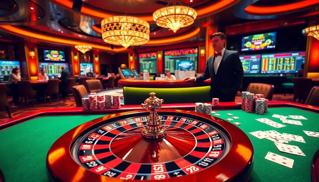 The hidden wiki offers essential resources for online gambling, featured on a vibrant casino table with roulette and cards.