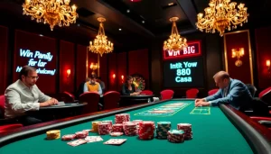 Engage in thrilling gambling at https://bong88.casa/ with a vibrant poker table scene.