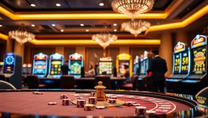 Experience the thrill of gambling with 789club's vibrant casino scene featuring slot machines and poker games.