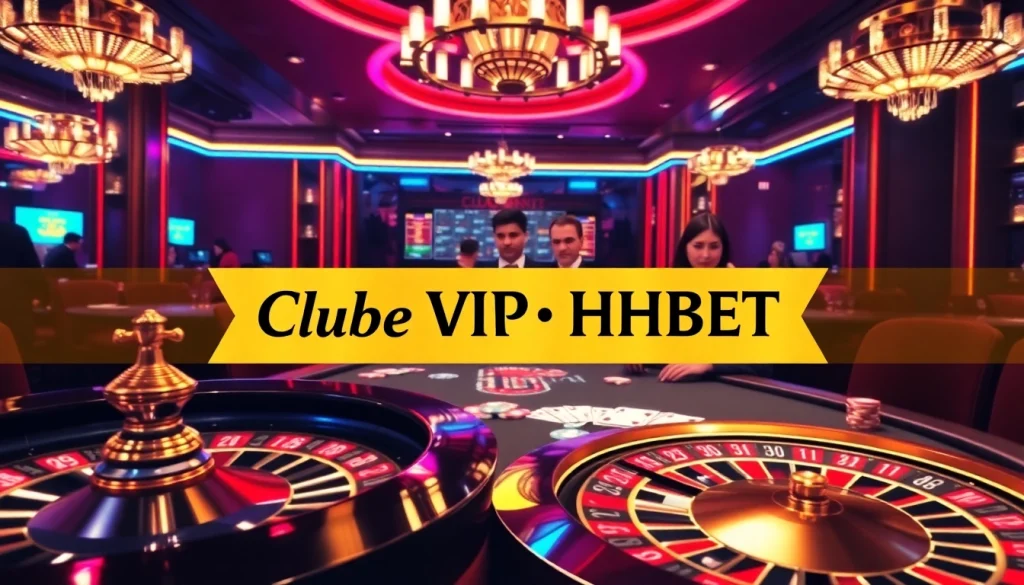 Experience the luxury of Clube VIP HHBET with thrilling poker and roulette action.