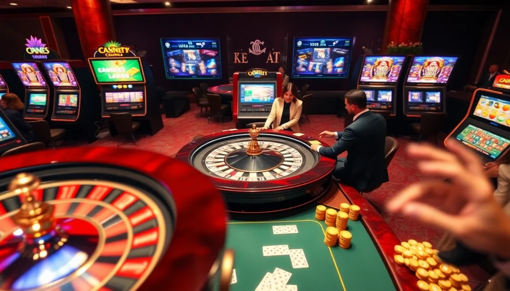 Experience the thrill of casino gaming at https://fa88.exchange/, featuring vibrant poker tables and roulette wheels.