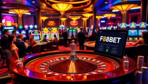 Experience the thrill of F8BET online gambling with vibrant casino elements, exciting gameplay, and engaging visuals.